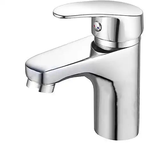 Fossa Taps for Bathroom Sink Chrome Basin Mixer Tap Brass Modern Single Handle Bathroom Faucet FSLF-001