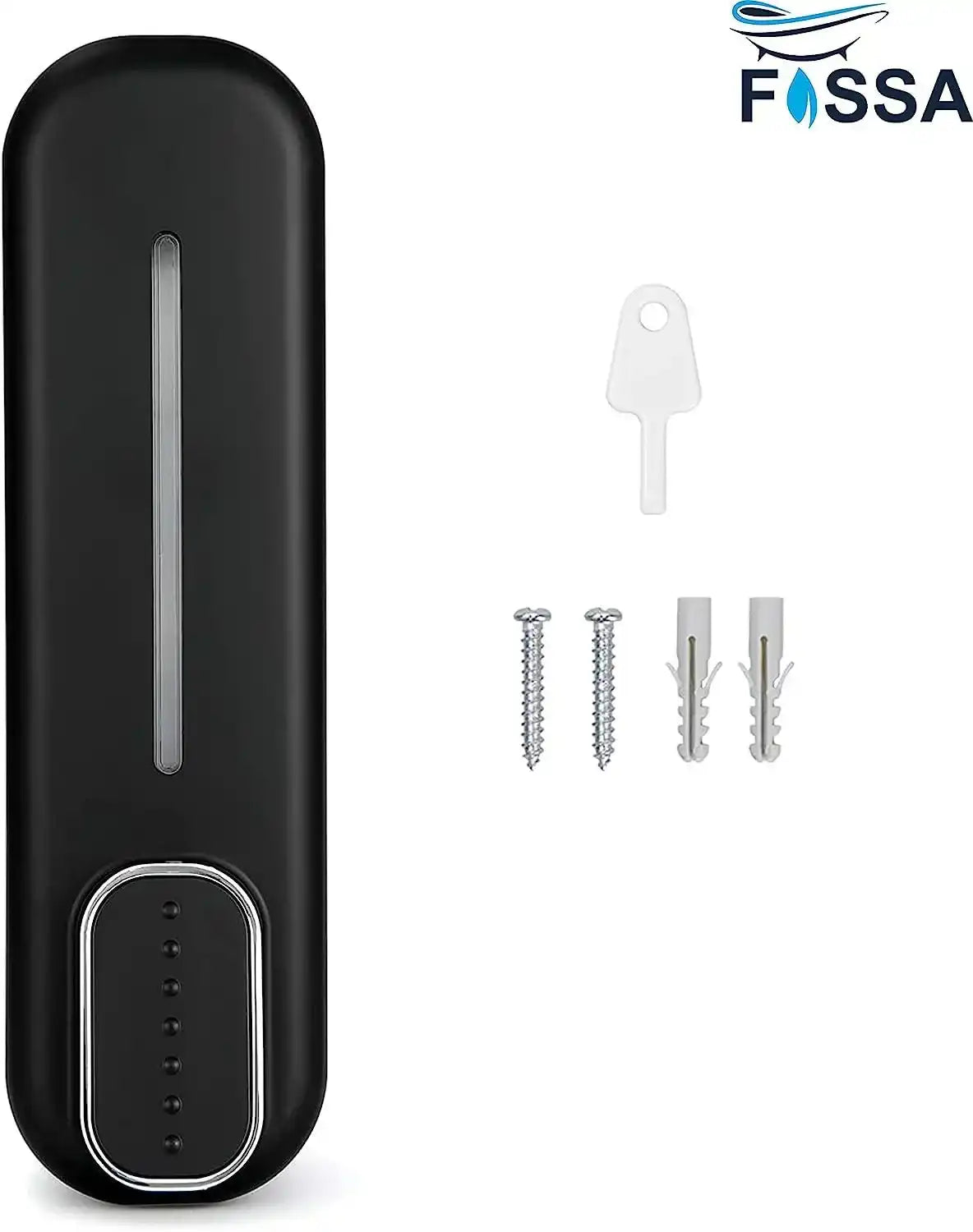 350 ml Wall Mounted Black manual Soap Dispenser